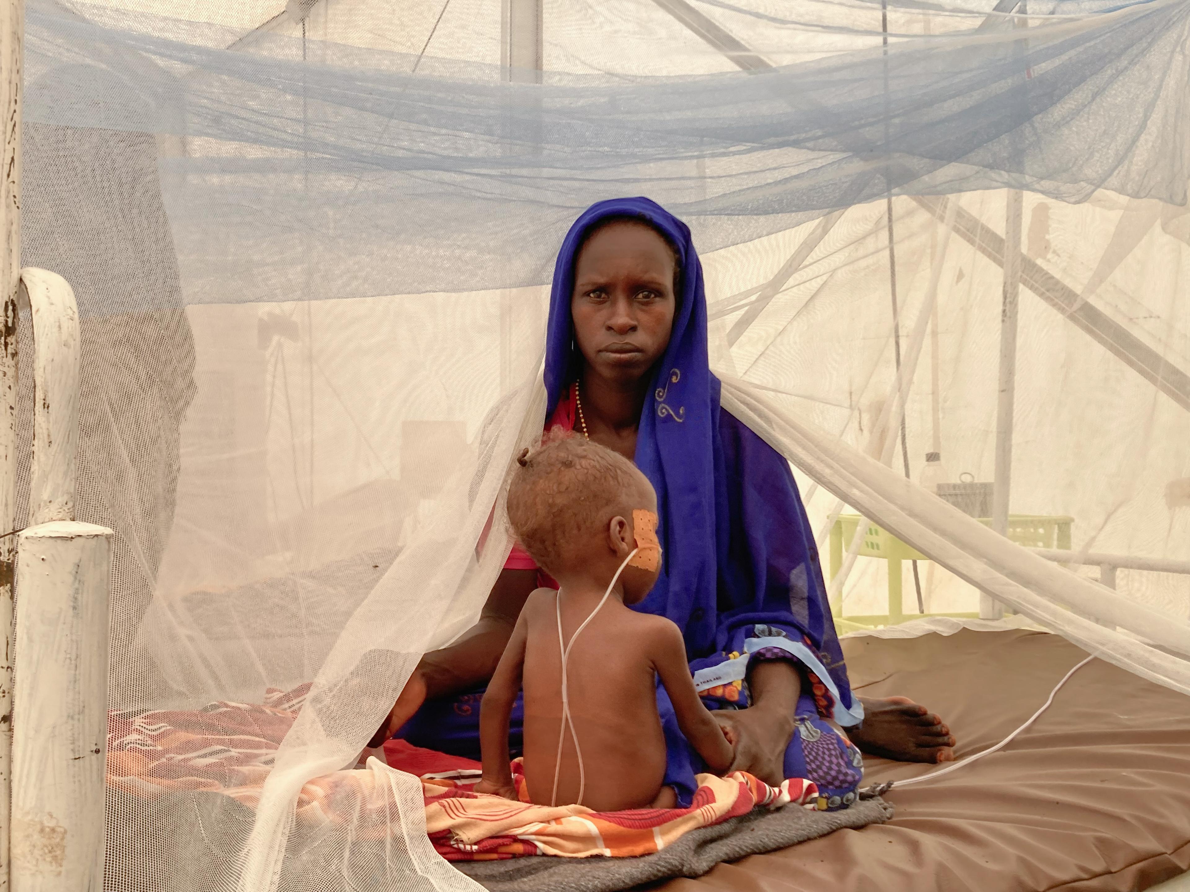 Service des urgences de l'hôpital MSF dans le camp de réfugiés d'Um Rakuba