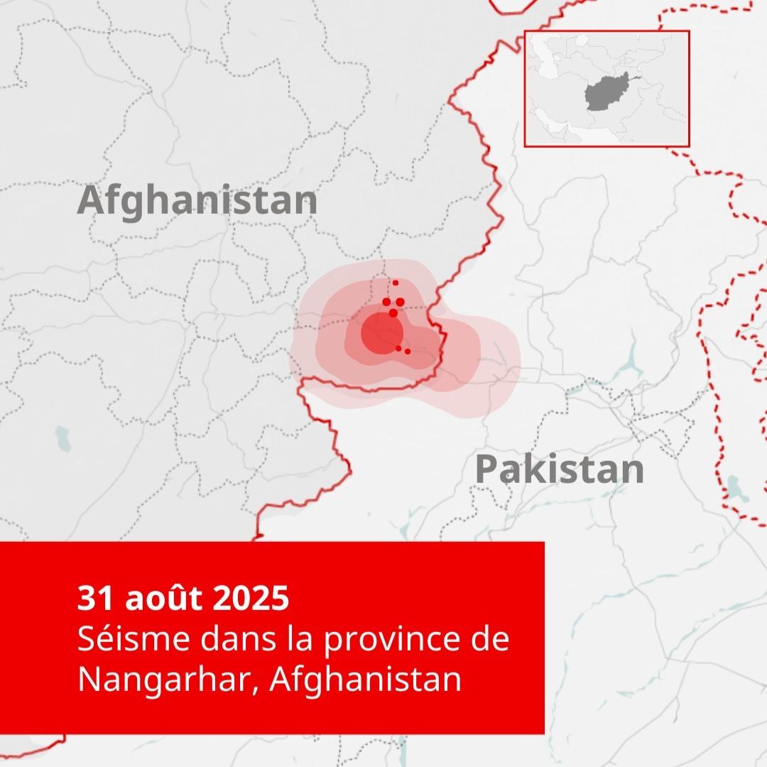 Carte du séisme © MSF