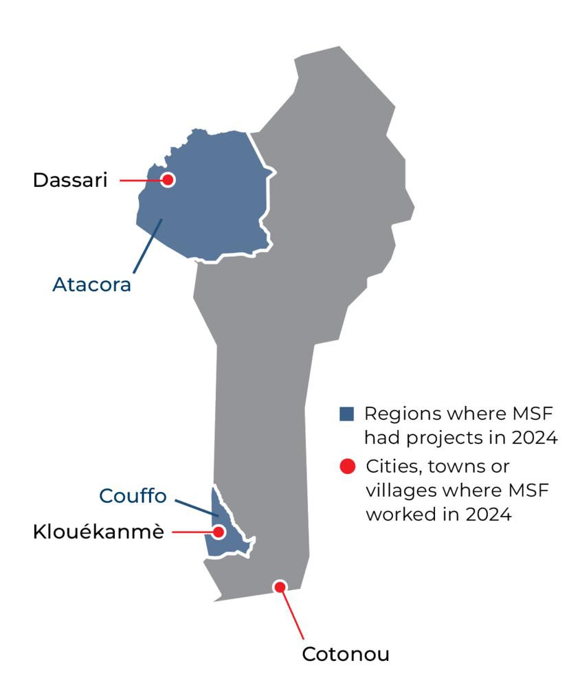 Benin IAR map 2024 ©MSF