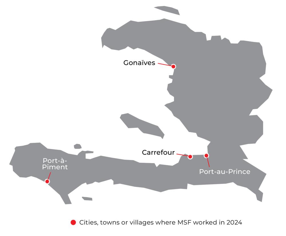 Haiti IAR map 2024 ©MSF