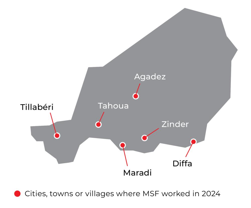 Niger IAR map 2024 ©MSF