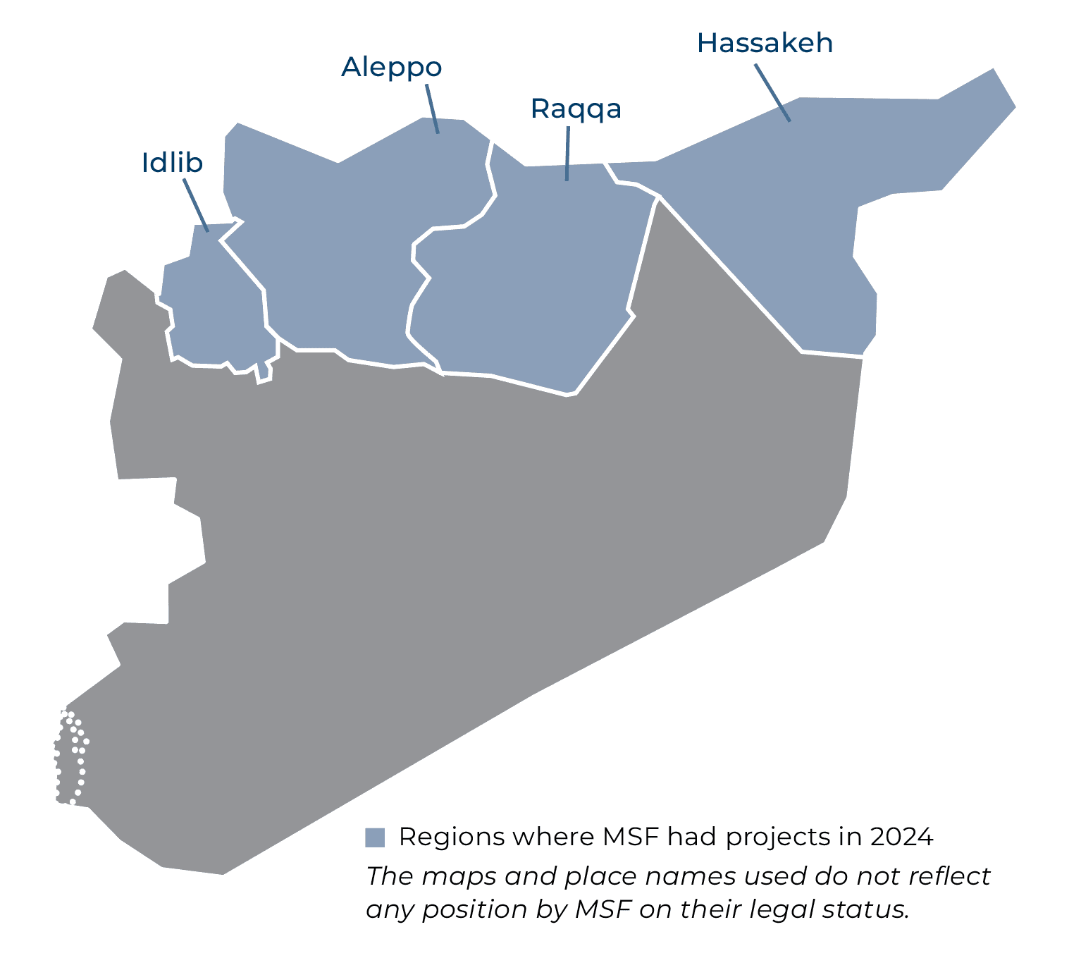 Syria IAR map 2024 ©MSF